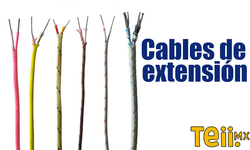 Cable extensión para termopar - cable de termopar tipo K, J | Teii