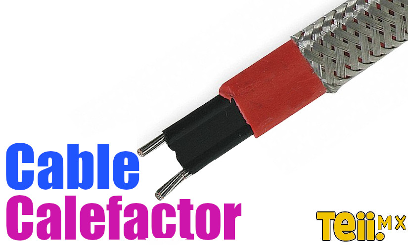 Cable calefactor autorregulable - para tuberías con agua, grasas, aceites.